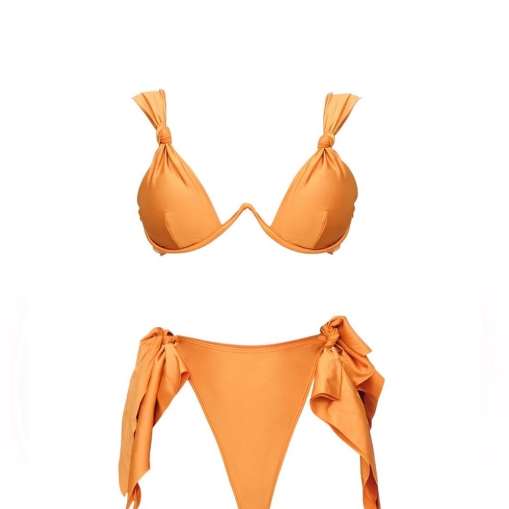 NWT Andrea Iyamah Rai Bikini in Golden